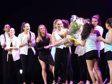Coralie La Morticella et ses élèves